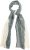 Ulla Popken Two Tone Scarf Grey - Aksesuāri - 