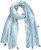 Ulla Popken Greek Stripe Tasseled Scarf Blue - Aksesuāri - 