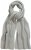 Ulla Popken Garter Stitch Knit Scarf Light Grey Melange - Aksesuāri - 
