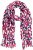 Ulla Popken Geometric Print Scarf Dark Red - Aksesuāri - 