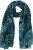 Ulla Popken Leaf Dot Scarf Navy - Aksesuāri - 