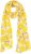 Ulla Popken Lemon Print Scarf Sun Yellow - Aksesuāri - 