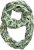 Ulla Popken Leaf Print Infinity Scarf Pistachio - Aksesuāri - 