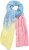 Ulla Popken Pleated Color Gradient Scarf Light Blue - Aksesuāri - 