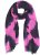 Ulla Popken Two Tone Fringed Hem Scarf Bold Pink - Aksesuāri - 