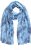 Ulla Popken Circle Print Scarf Blue - Aksesuāri - 