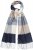 Ulla Popken Checked Fringed Hem Scarf Dark Putty - Aksesuāri - 