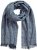 Ulla Popken Fringed Hem Knit Scarf Deep Aqua - Aksesuāri - 