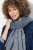 Ulla Popken Fringed Hem Knit Scarf Deep Aqua - Aksesuāri - Sieviešu šalles