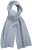 Ulla Popken Ribbed Knit Scarf Light Grey Melange - Aksesuāri - 