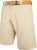 Kam Jeans 3402 Belted Dobby Weave Stretch Chino Shorts Beige - Šorti - Šorti - W40-W60