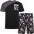 Kam Jeans 5001 'Brooklyn 85' Tee And Short Set Black - T-krekli - T-krekli - 2XL-14XL