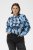 Kaffe Curve Sasja Krekls ar garām piedurknēm Blue Snake Flower - Blūzes & tunikas - 
