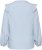 Kaffe Curve Lenia Flounce Shirt Powder Blue Stripe - Kreklblūzes - 