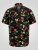D555 Gordon Hawaiian AOP Cuvan Collar Resort Short Sleeve Black - Krekli - Krekli - 2XL-8XL