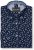 Kam Jeans 6364 All Over Floral Print Long Sleeve Shirt Navy - Krekli - Krekli - 2XL-8XL