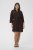 Kaffe Curve Mille Short Shirt Dress Black Coffee Brown - Mini kleitas - 