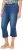 Ulla Popken Cropped Flared Eyelet Jeans Denim Blue - Džinsi & Bikses Lielos Izmēros – Plus Size - 