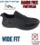 D555 Doncaster Kingsize Hands Free with Faux Laces Black - Brīvā laika apavi - 