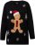 Ulla Popken Gingerbread Man Christmas Sweater Black - Džemperi un džemperi ar kapuci - 