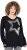 Ulla Popken Sequined Star Rolled Edge Sweater Black - Džemperi un džemperi ar kapuci - 