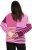 Ulla Popken Patchwork Striped Long Sleeve V-Neck Sweater Raspberry - Džemperi un džemperi ar kapuci - 