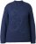 Ulla Popken Textured Glitter Embroidery Oversized Sweater Ink Blue - Džemperi un džemperi ar kapuci - 