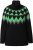 Ulla Popken Neon Alpine Pattern Long Sleeve Turtleneck Sweater Apple Green - Džemperi un džemperi ar kapuci - 
