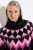 Ulla Popken Neon Alpine Pattern Long Sleeve Turtleneck Sweater Light Pink - Džemperi un džemperi ar kapuci - Mīksti džemperi un jakas