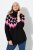 Ulla Popken Neon Alpine Pattern Long Sleeve Turtleneck Sweater Light Pink - Džemperi un džemperi ar kapuci - Mīksti džemperi un jakas
