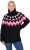 Ulla Popken Neon Alpine Pattern Long Sleeve Turtleneck Sweater Light Pink - Džemperi un džemperi ar kapuci - 