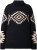 Ulla Popken Aztec Pattern Turtleneck Sweater Black - Džemperi un džemperi ar kapuci - 