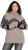 Ulla Popken Aztec Pattern Turtleneck Sweater Pebble Grey - Džemperi un džemperi ar kapuci - 