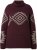 Ulla Popken Aztec Pattern Turtleneck Sweater Plum - Džemperi un džemperi ar kapuci - 