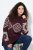 Ulla Popken Aztec Pattern Turtleneck Sweater Plum - Džemperi un džemperi ar kapuci - Mīksti džemperi un jakas