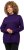 Ulla Popken Long Sleeves Mock Turtleneck Sweater Deep Violet - Džemperi un džemperi ar kapuci - 
