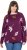 Ulla Popken Eco Cotton Leaf Pattern Long Sleeve Sweater Forest Berry - Džemperi un džemperi ar kapuci - 