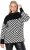 Ulla Popken Graphic Stripe Long Sleeve Turtleneck Sweater Black - Džemperi un džemperi ar kapuci - 