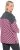 Ulla Popken Graphic Stripe Long Sleeve Turtleneck Sweater Flamingo - Džemperi un džemperi ar kapuci - 
