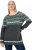 Ulla Popken Norwegian Style Pastel Tone Long Sleeve Sweater Dark Grey Melange - Džemperi un džemperi ar kapuci - 