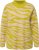 Ulla Popken Zebra Print Mock Turtleneck Long Sleeve Sweater Yellow Green - Džemperi un džemperi ar kapuci - 
