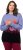 Ulla Popken Long Sleeve Knit Mountain Range Sweater Bright Purple - Džemperi un džemperi ar kapuci - 