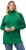 Ulla Popken Contrast Braid Turtleneck Sweater Emerald Green - Džemperi un džemperi ar kapuci - 