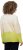 Ulla Popken Block Stripe Long Sleeve V-Neck Sweater Lime Green - Džemperi un džemperi ar kapuci - 