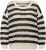 Ulla Popken Striped Long Sleeve Crocheted Sweater Vanilla - Džemperi un džemperi ar kapuci - 
