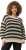 Ulla Popken Striped Long Sleeve Crocheted Sweater Vanilla - Džemperi un džemperi ar kapuci - 
