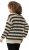 Ulla Popken Striped Long Sleeve Crocheted Sweater Vanilla - Džemperi un džemperi ar kapuci - 