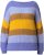 Ulla Popken Colorful Chunky Striped Sweater Lavender - Džemperi un džemperi ar kapuci - 