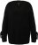 Ulla Popken Lace-Up Cuff Long Sleeve V-Neck Sweater Black - Džemperi un džemperi ar kapuci - 
