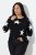 Ulla Popken Glitter Stars Soft Knit Sweater Black - Džemperi un džemperi ar kapuci - Mīksti džemperi un jakas